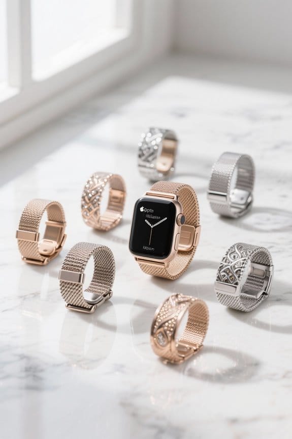 chic milanese loop bands