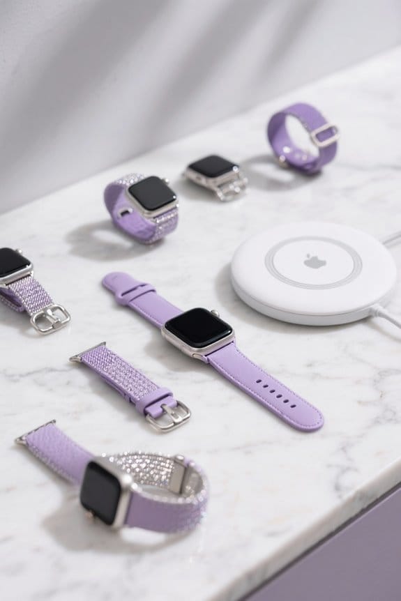 stylish lavender apple watch bands