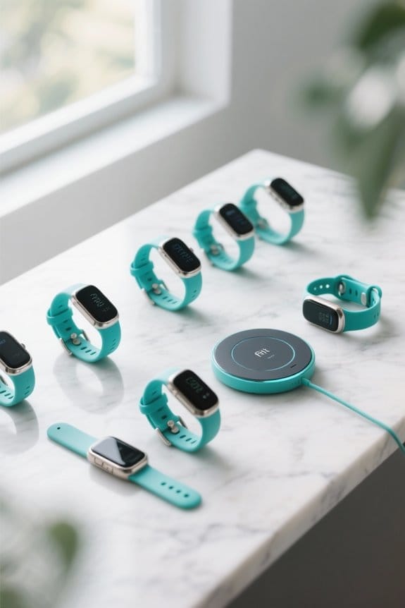 stylish teal fitbit bands