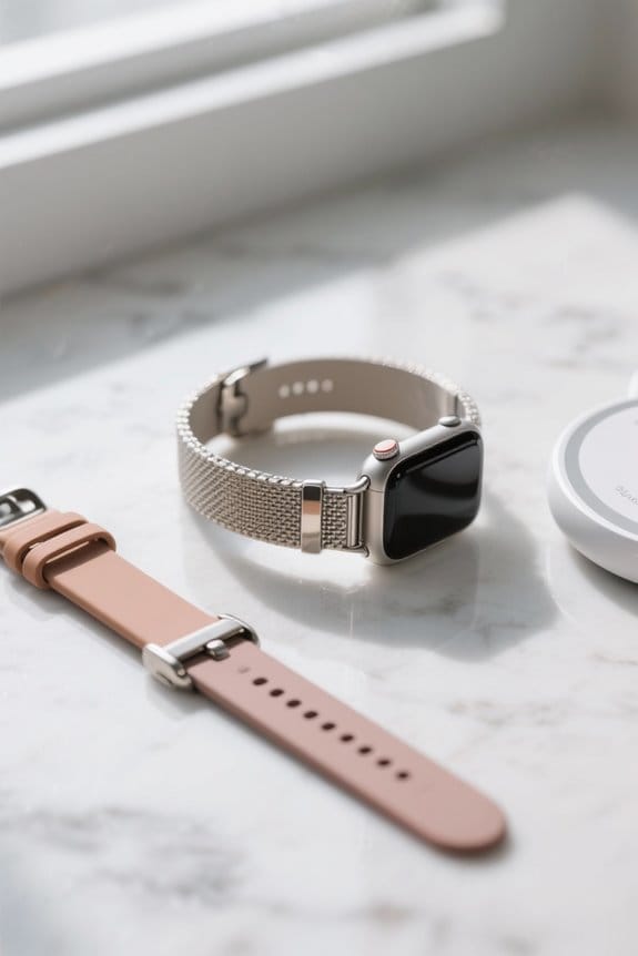 coordinating watch bands fashionably